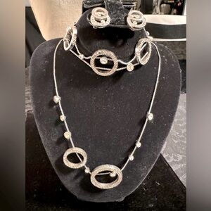 Swarovski Necklace, Bracelet and Earrings